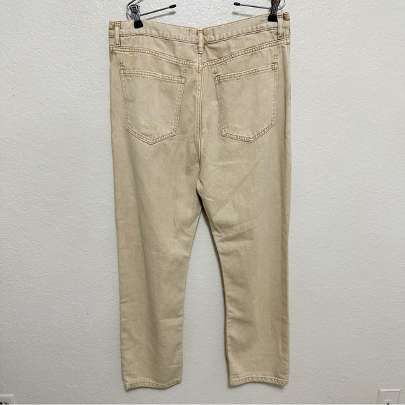 New Free People We the free Wren Boyfriend Jeans khaki size 29 - Picture 13 of 15